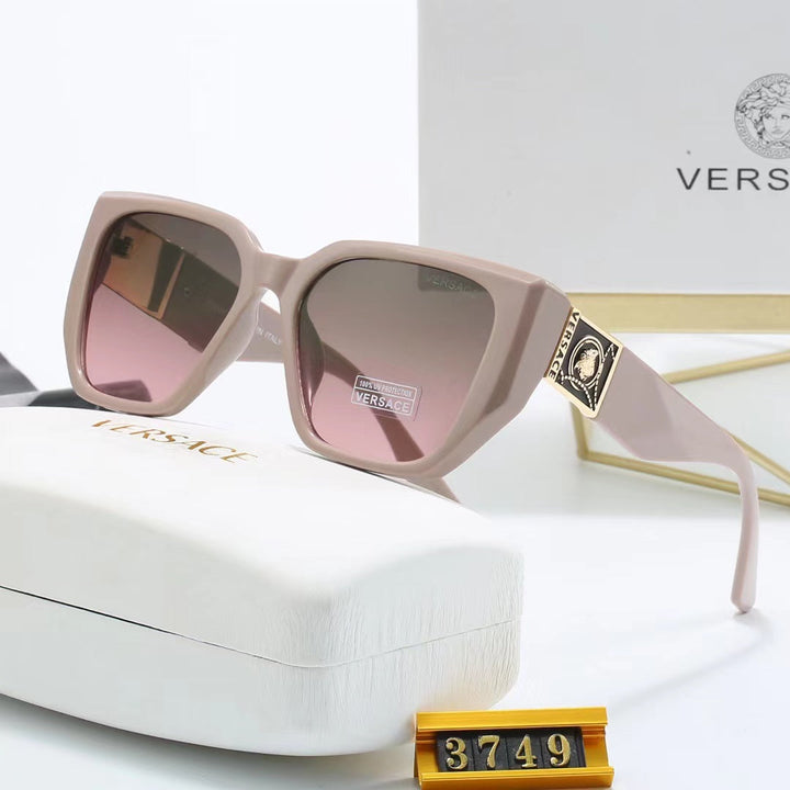 8-color fashionable VE letter temple polarized sunglasses