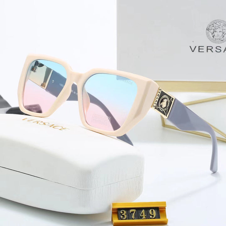 8-color fashionable VE letter temple polarized sunglasses