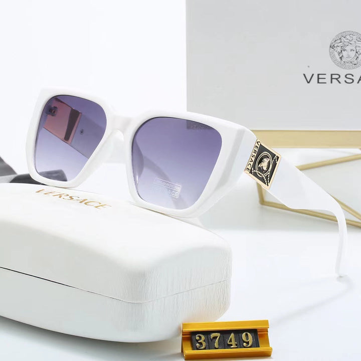 8-color fashionable VE letter temple polarized sunglasses