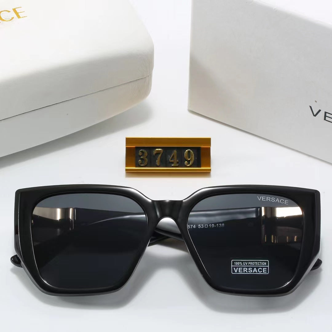 8-color fashionable VE letter temple polarized sunglasses