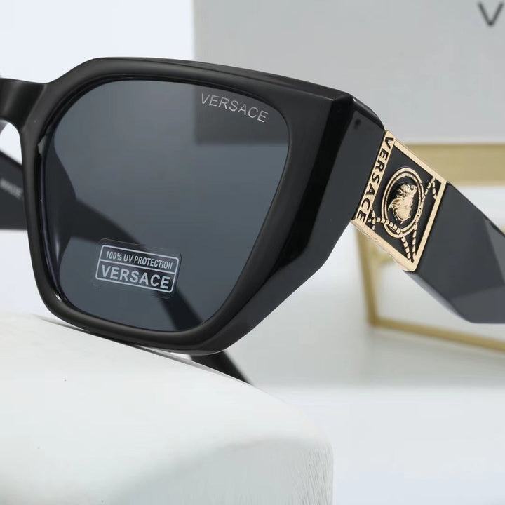 8-color fashionable VE letter temple polarized sunglasses