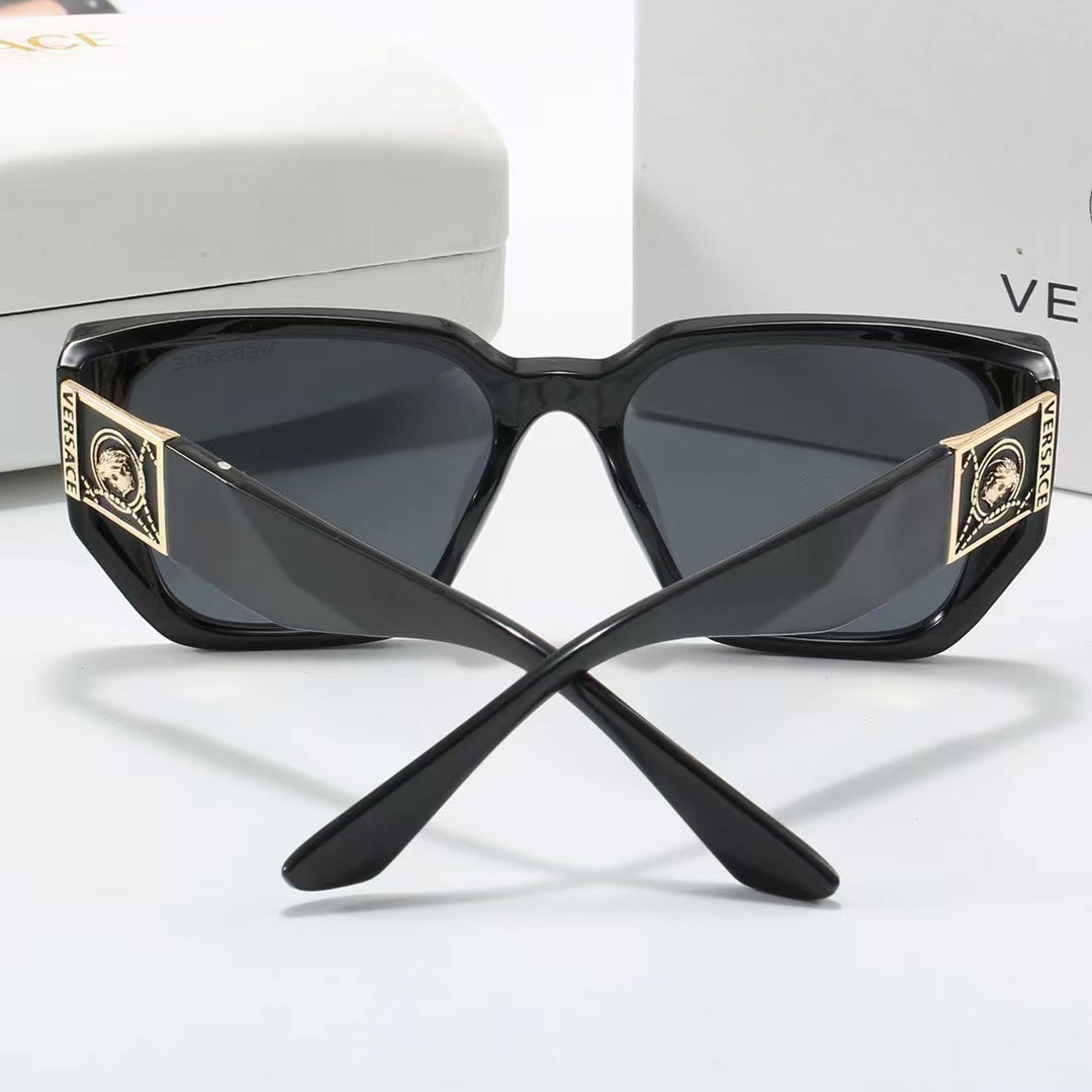 8-color fashionable VE letter temple polarized sunglasses