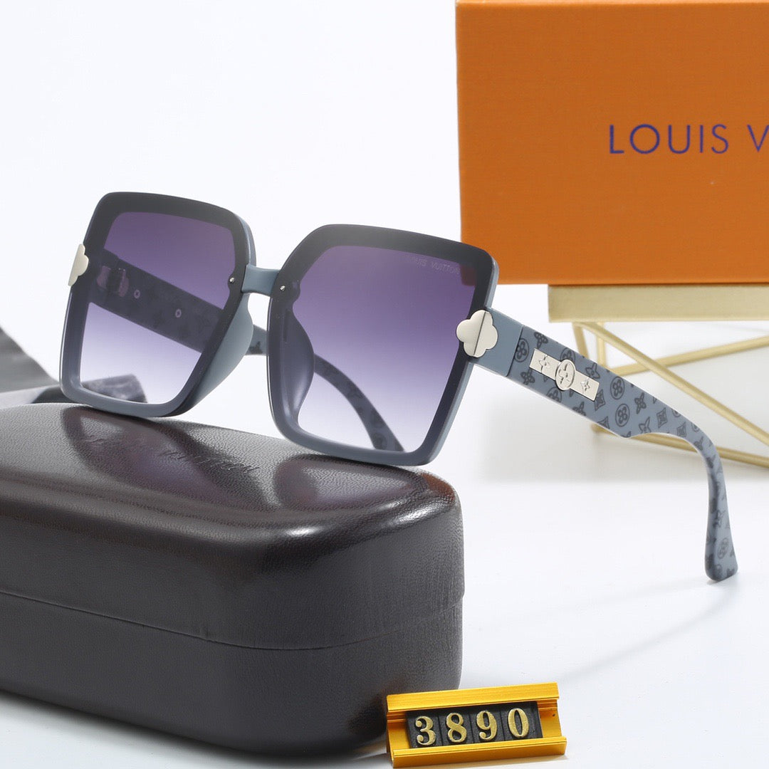 4-color fashionable four-leaf clover letter sunglasses