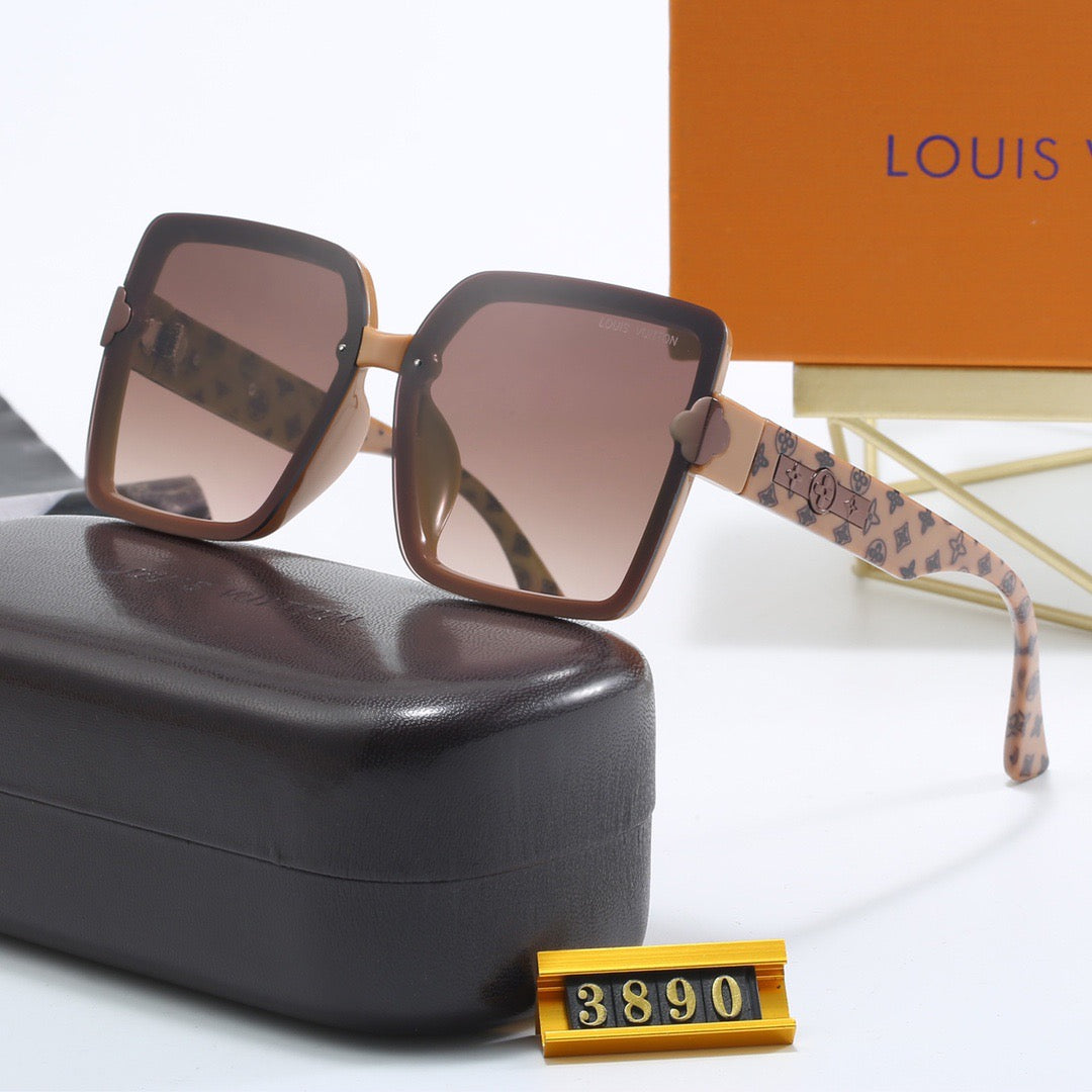 4-color fashionable four-leaf clover letter sunglasses