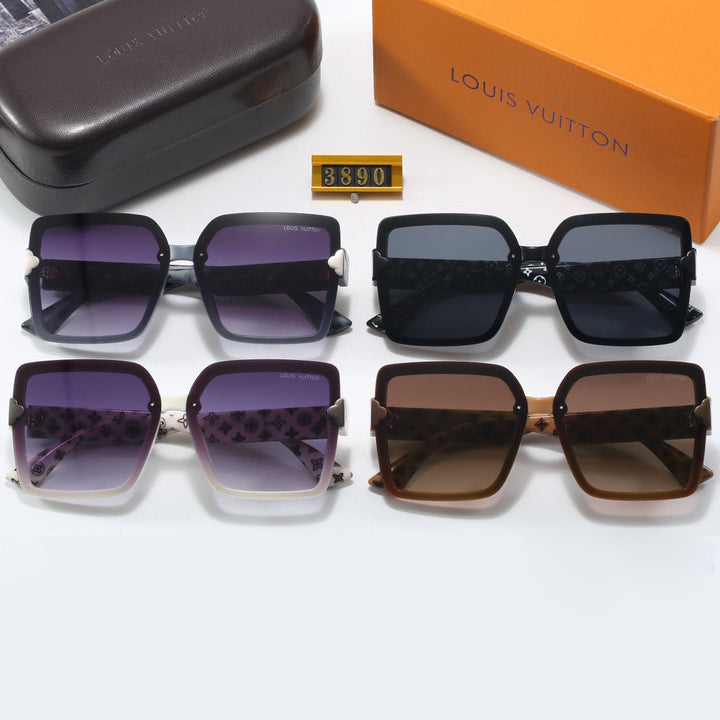 4-color fashionable four-leaf clover letter sunglasses