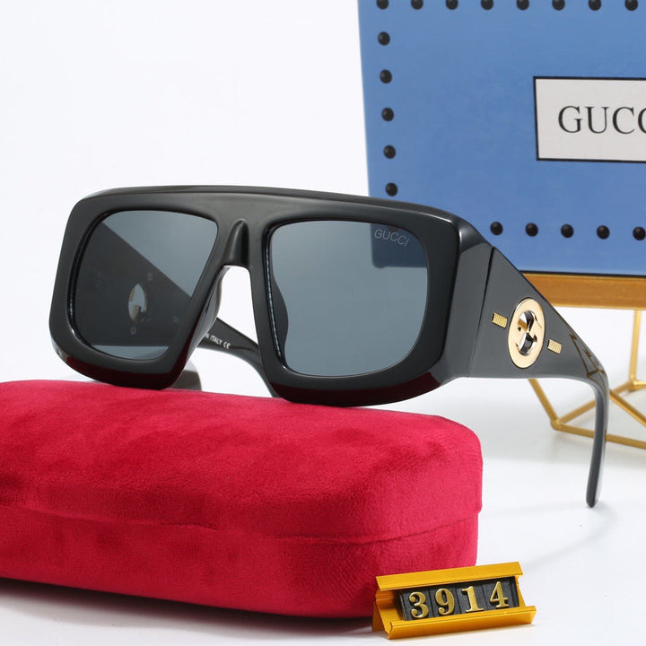 4 colors fashionable PR letter temple sunglasses