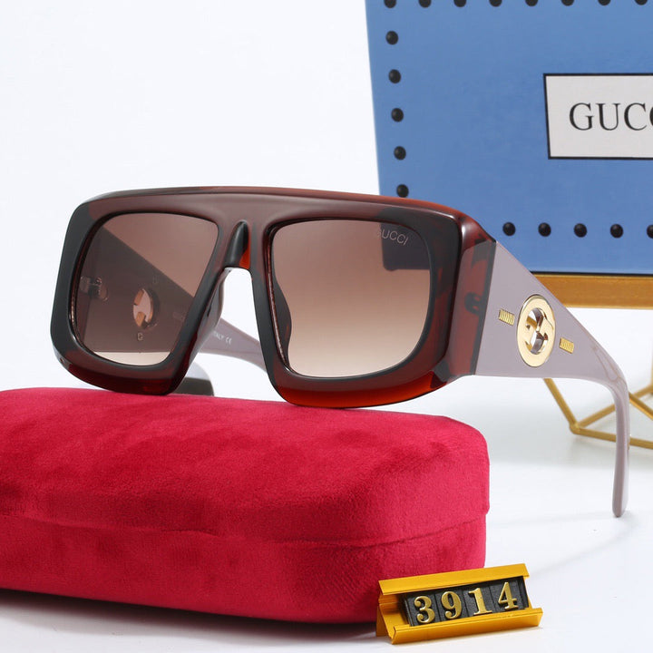 4 colors fashionable PR letter temple sunglasses