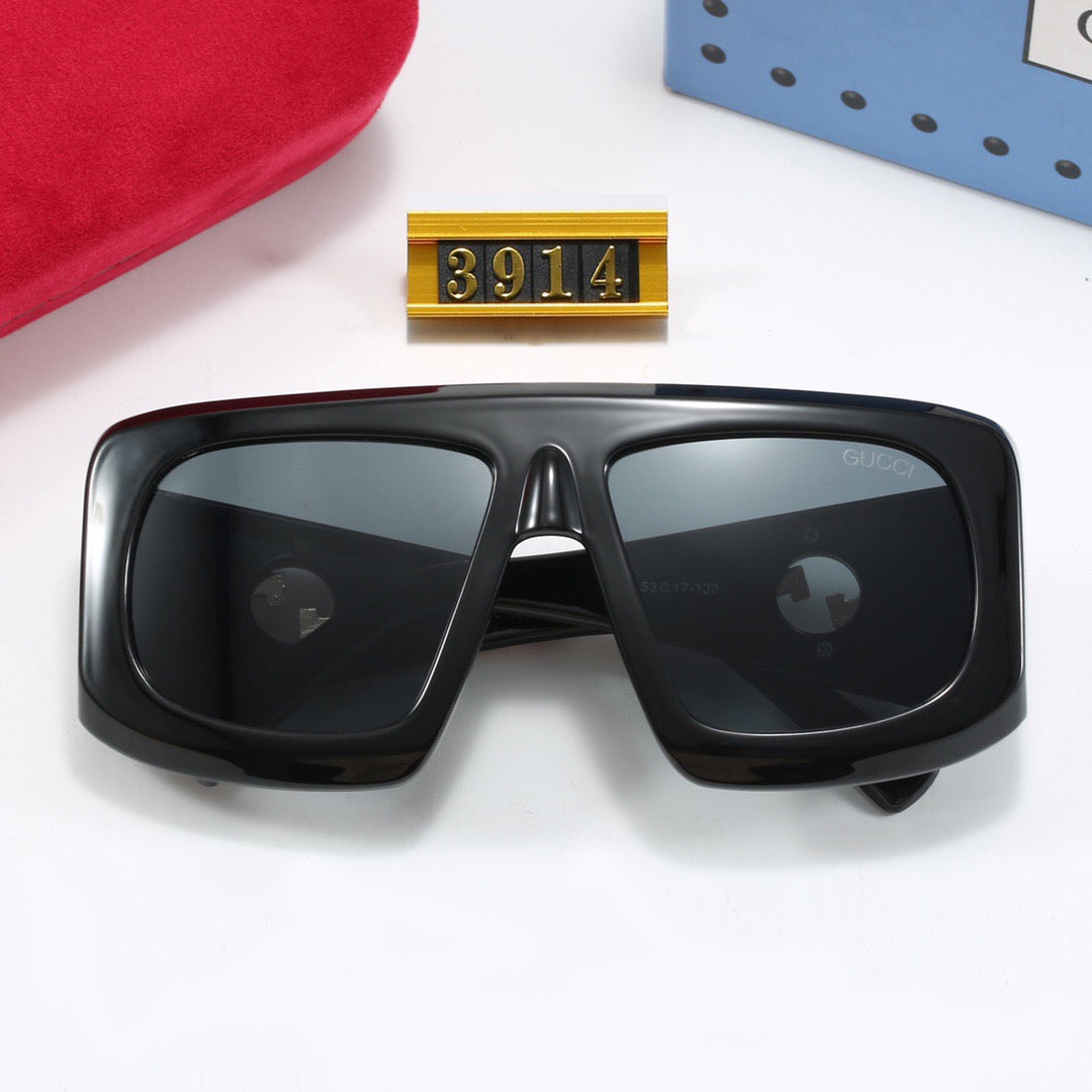 4 colors fashionable PR letter temple sunglasses