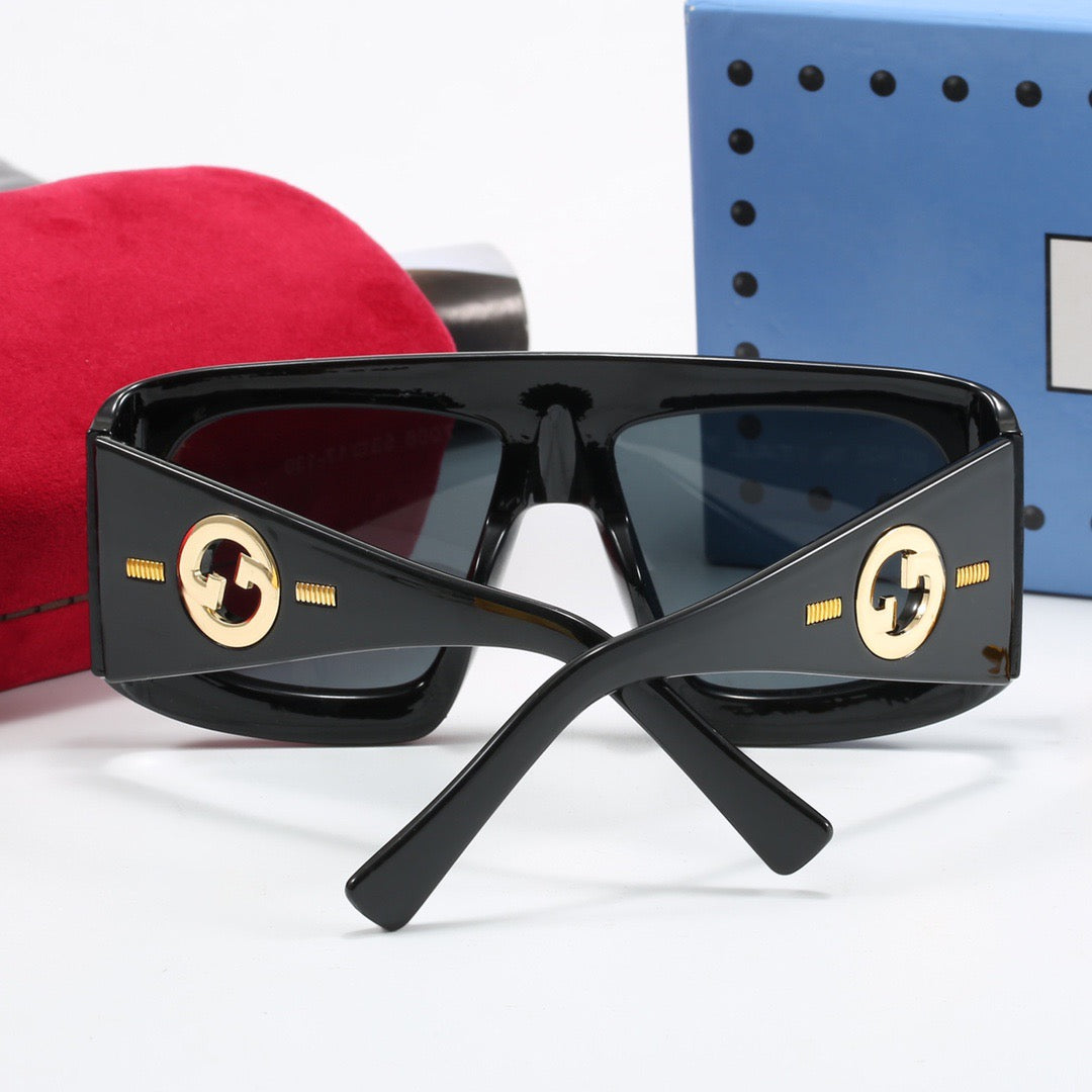 4 colors fashionable PR letter temple sunglasses