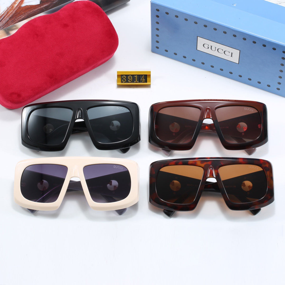 4 colors fashionable PR letter temple sunglasses