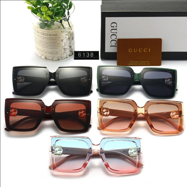 5 Colors Gold Logo Sunglasses