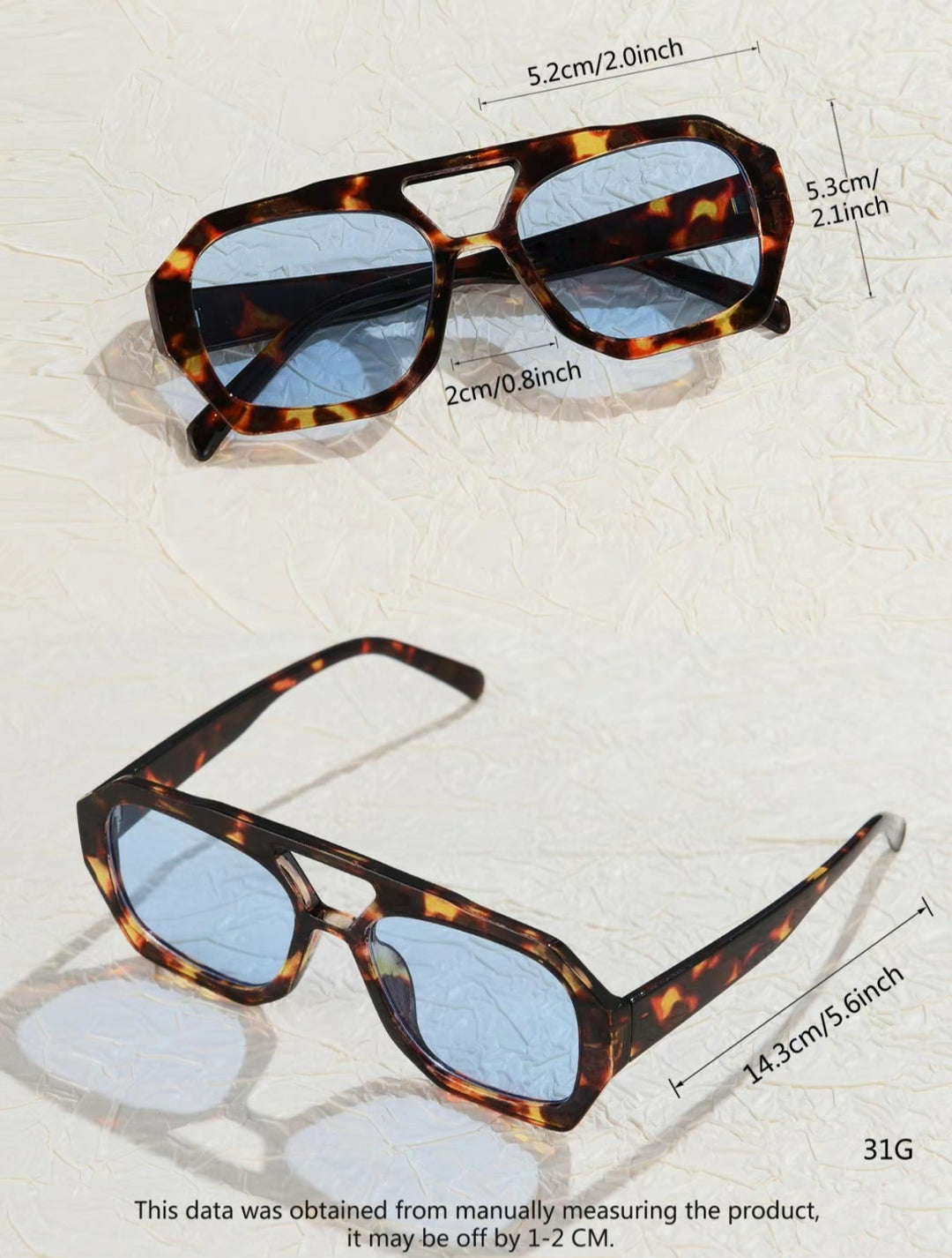 2 Colors Fashion Outdoor Sunglasses