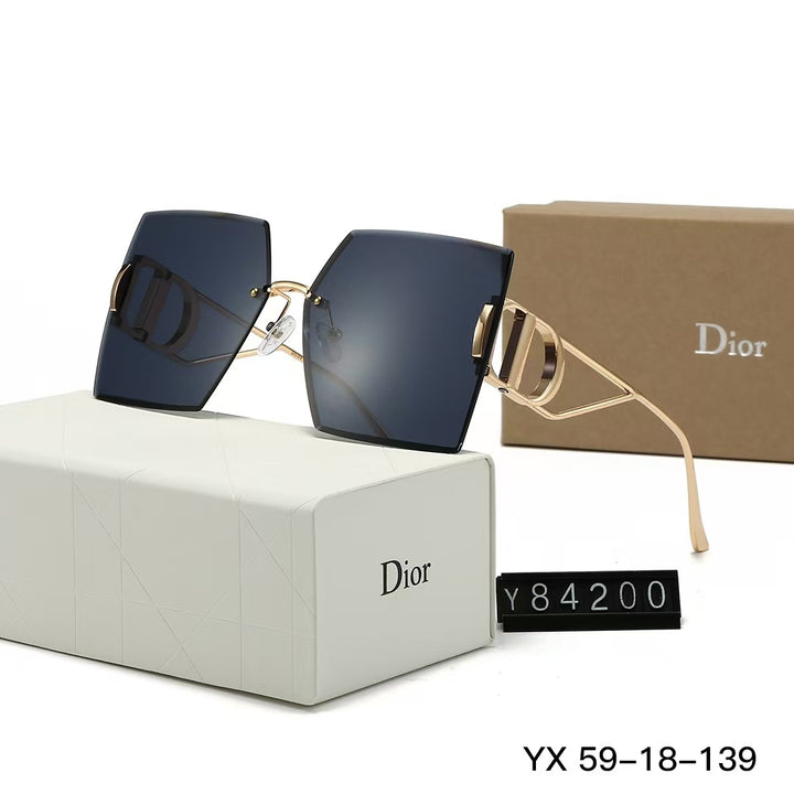 6 Colors Square shaped Rimless Sunglasses