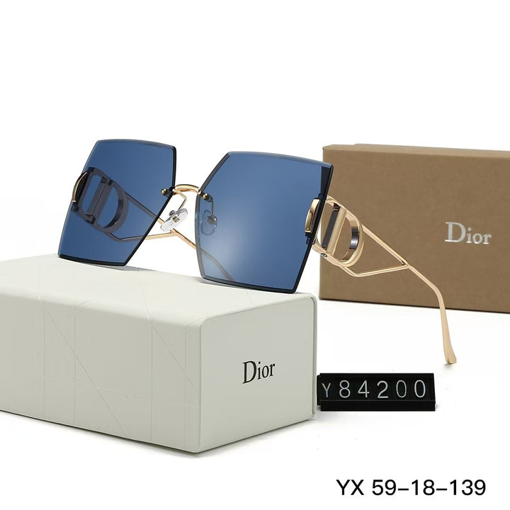 6 Colors Square shaped Rimless Sunglasses