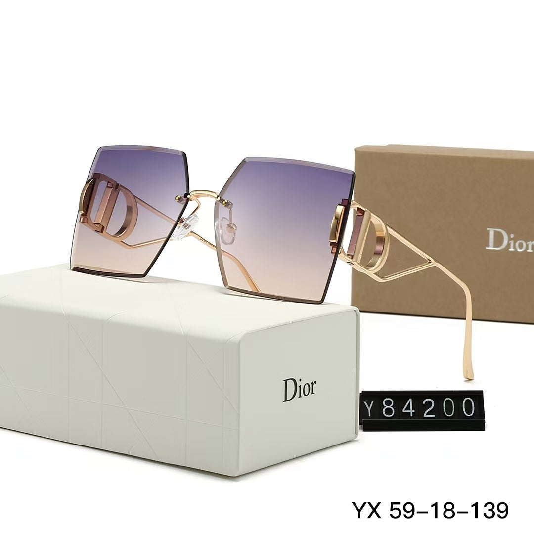 6 Colors Square shaped Rimless Sunglasses