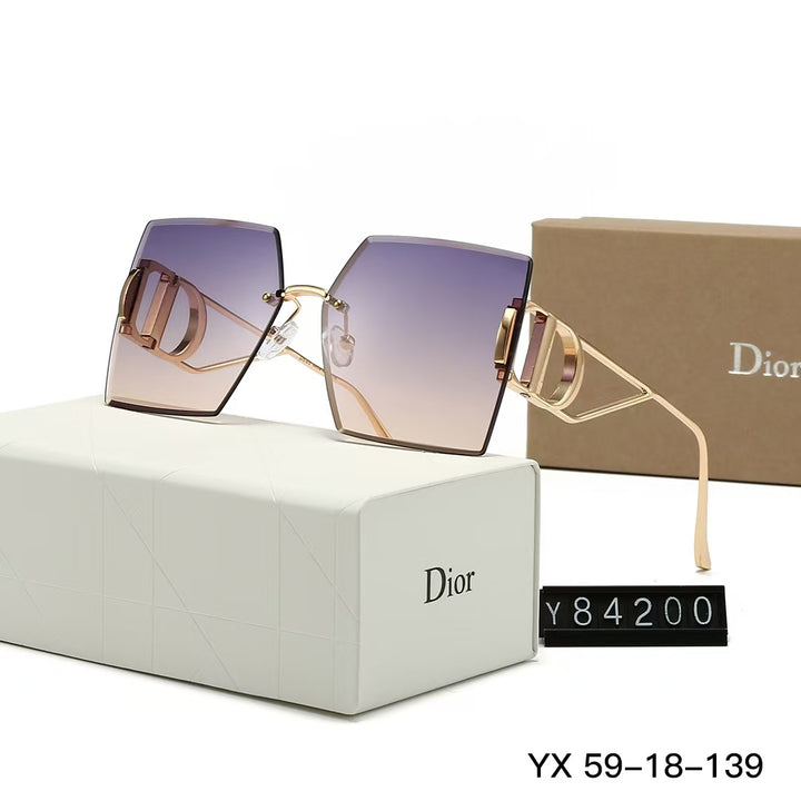 6 Colors Square shaped Rimless Sunglasses