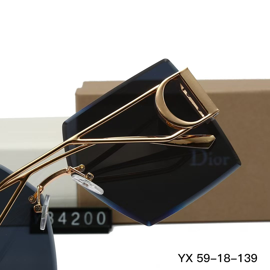 6 Colors Square shaped Rimless Sunglasses