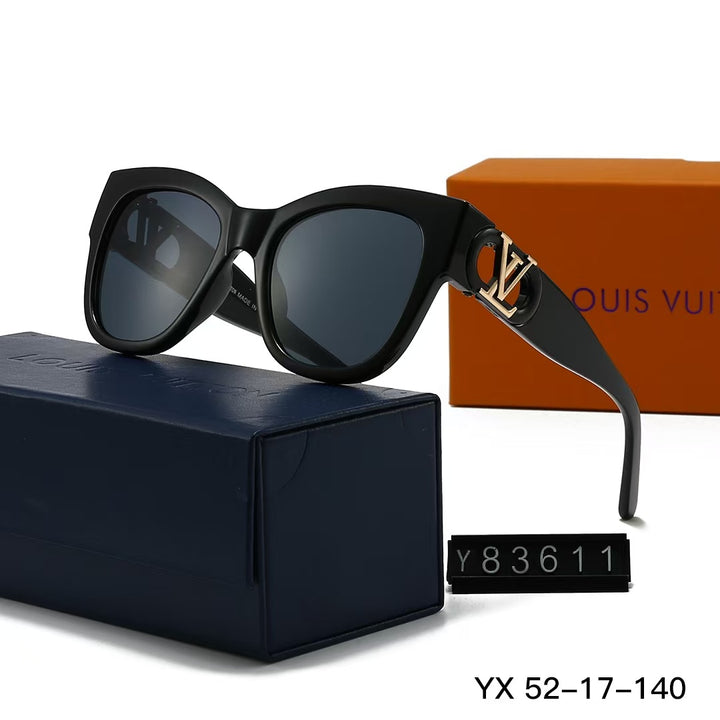 5 Colors Square with logo framed sunglasses