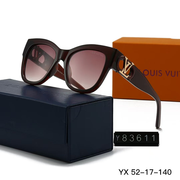 5 Colors Square with logo framed sunglasses