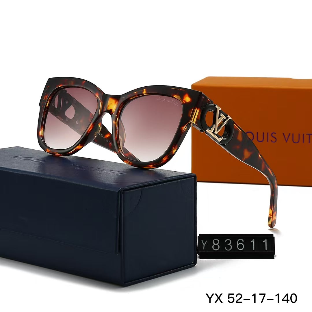 5 Colors Square with logo framed sunglasses