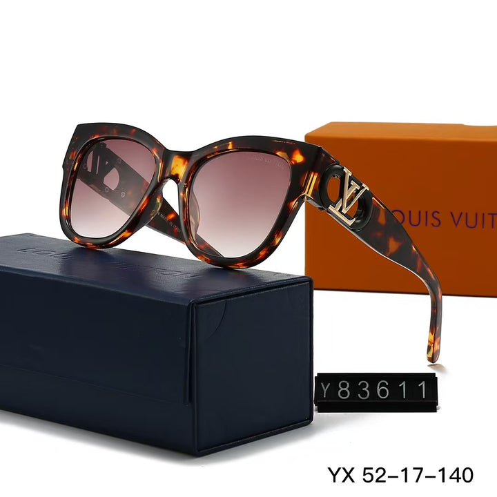 5 Colors Square with logo framed sunglasses