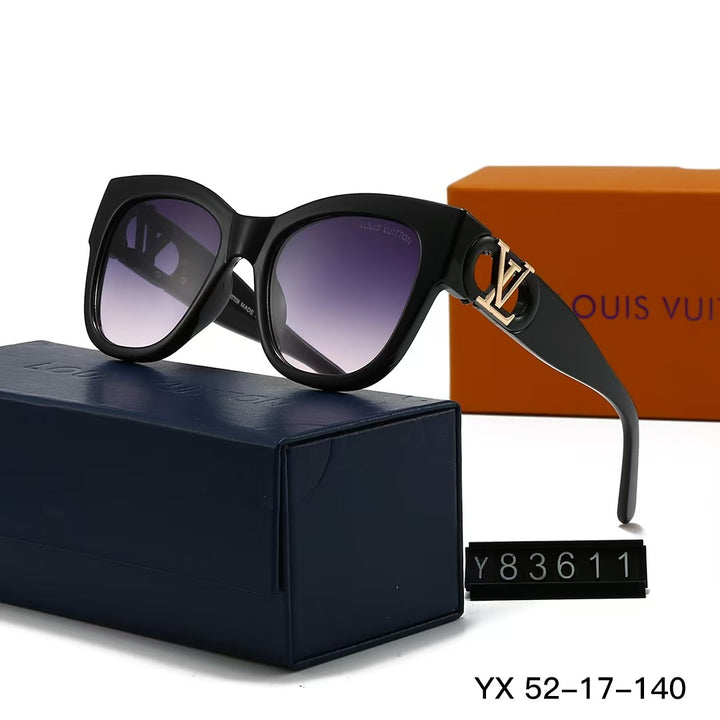 5 Colors Square with logo framed sunglasses