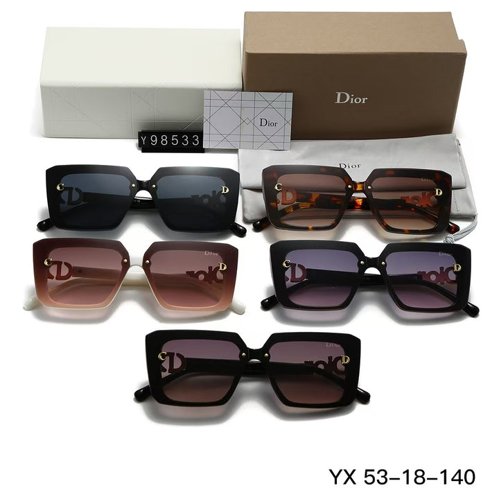5 Colors Lightweight Monogrammed Sunglasses