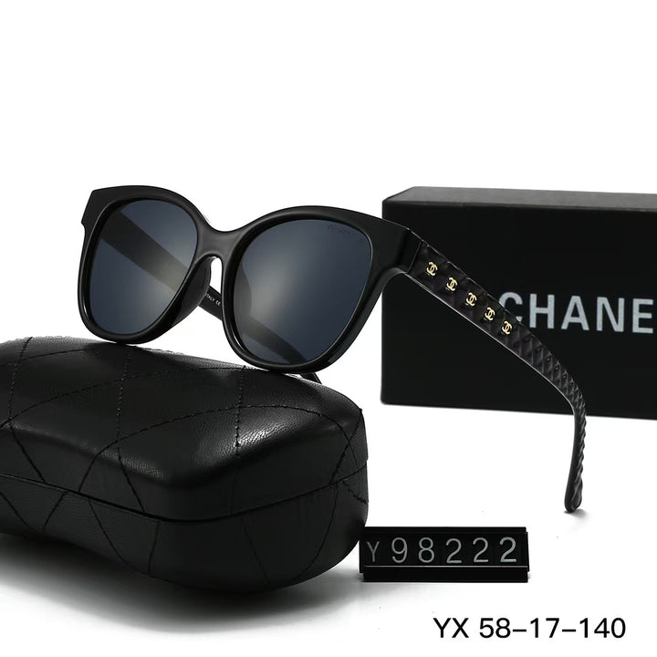 5 Color Gold Plated Legs Logo Sunglasses