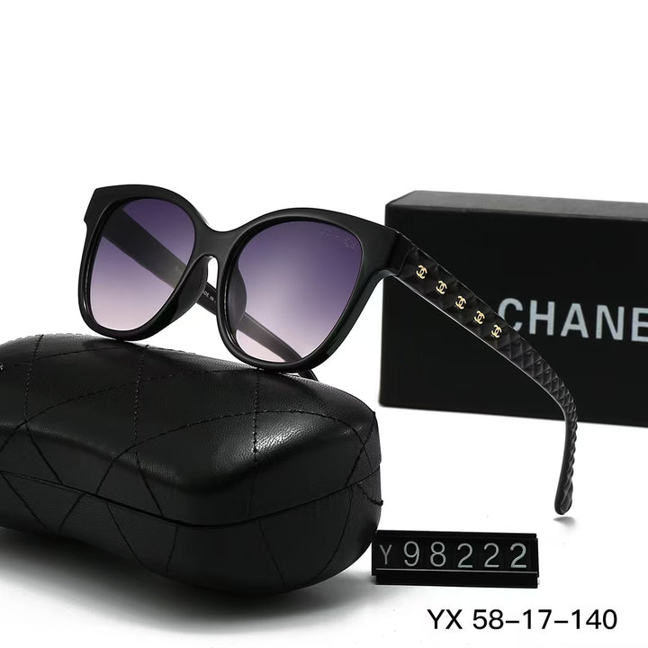 5 Color Gold Plated Legs Logo Sunglasses