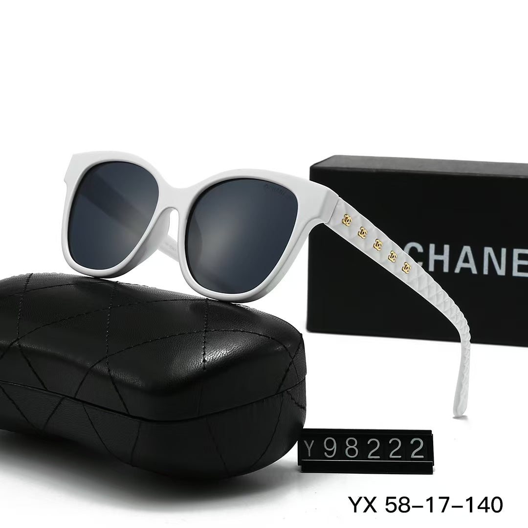 5 Color Gold Plated Legs Logo Sunglasses