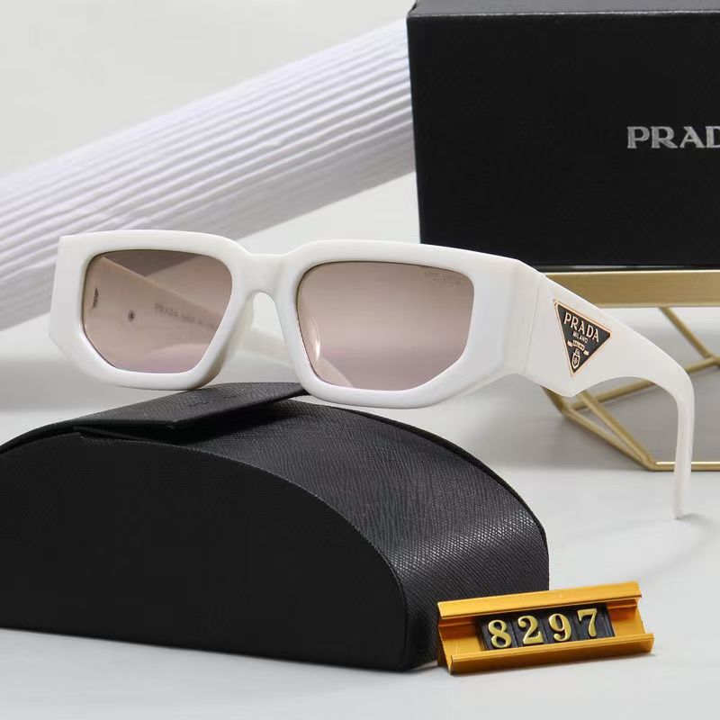 5 colors simple triangle letter temple sunglasses