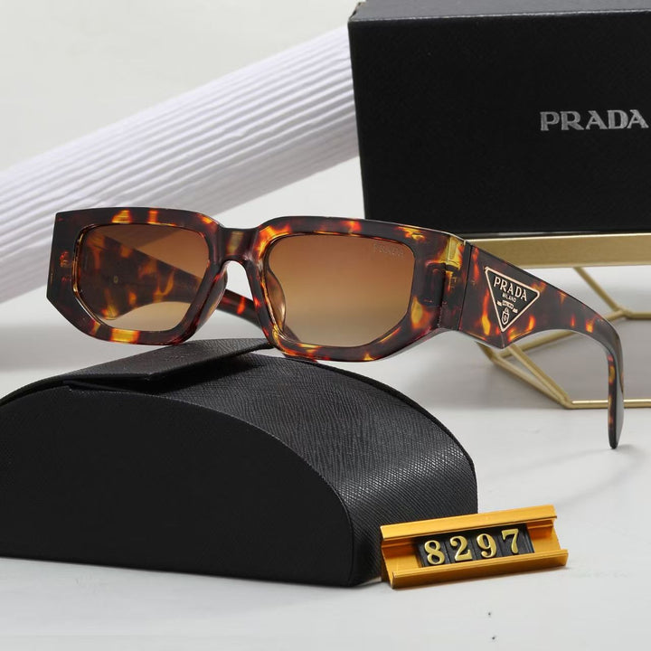5 colors simple triangle letter temple sunglasses