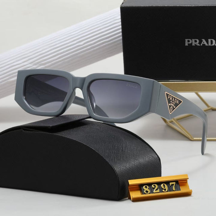 5 colors simple triangle letter temple sunglasses