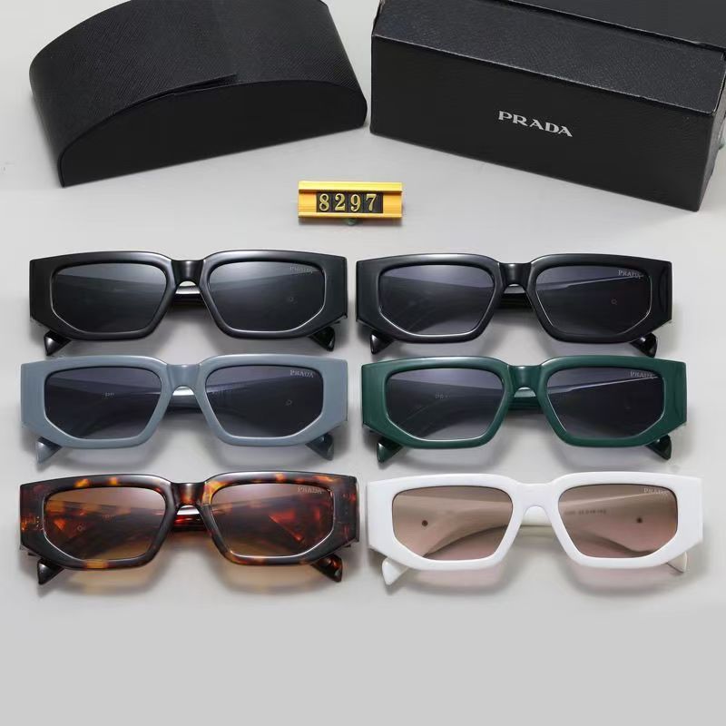 5 colors simple triangle letter temple sunglasses