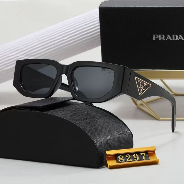 5 colors simple triangle letter temple sunglasses