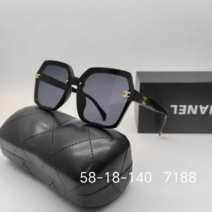 7 Color Hexagonal Frame Sunglasses