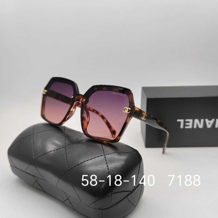 7 Color Hexagonal Frame Sunglasses