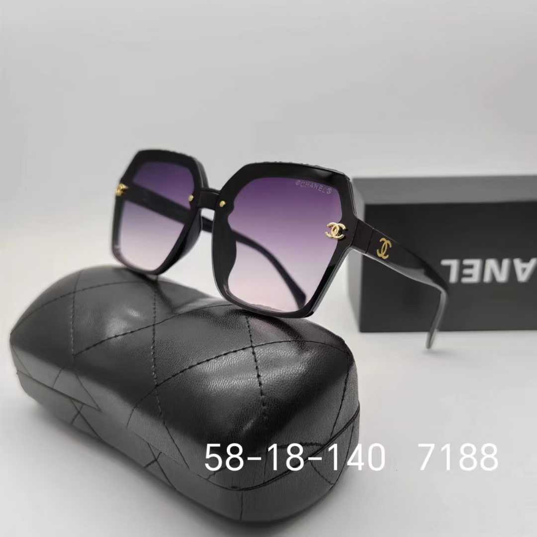 7 Color Hexagonal Frame Sunglasses