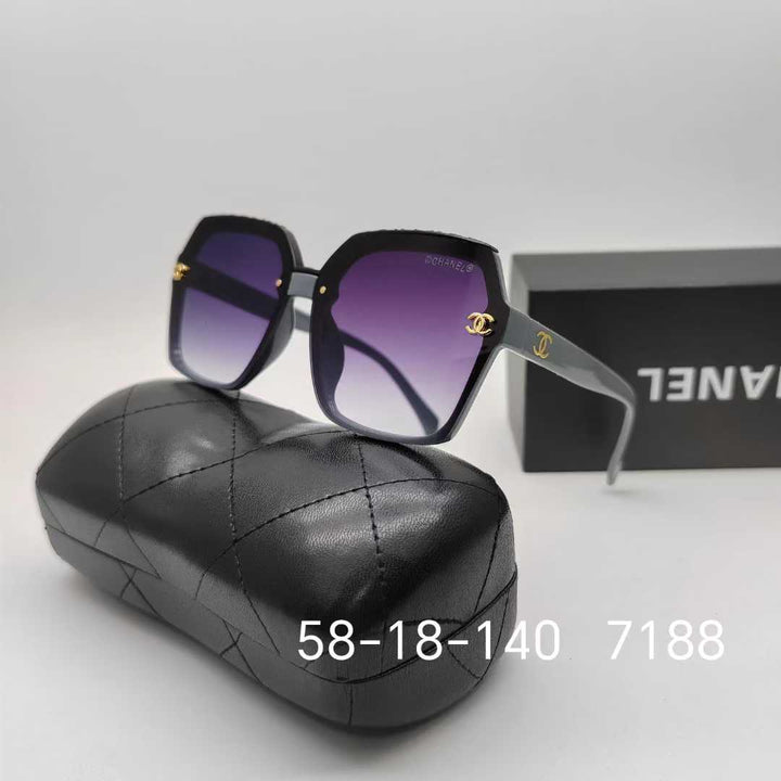 7 Color Hexagonal Frame Sunglasses