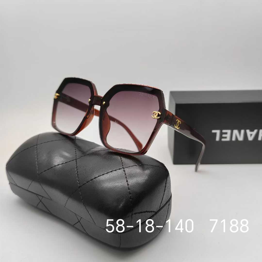 7 Color Hexagonal Frame Sunglasses