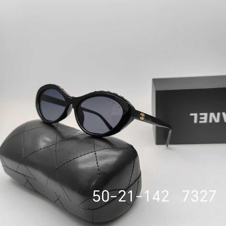 7 color oval frame tinted sunglasses