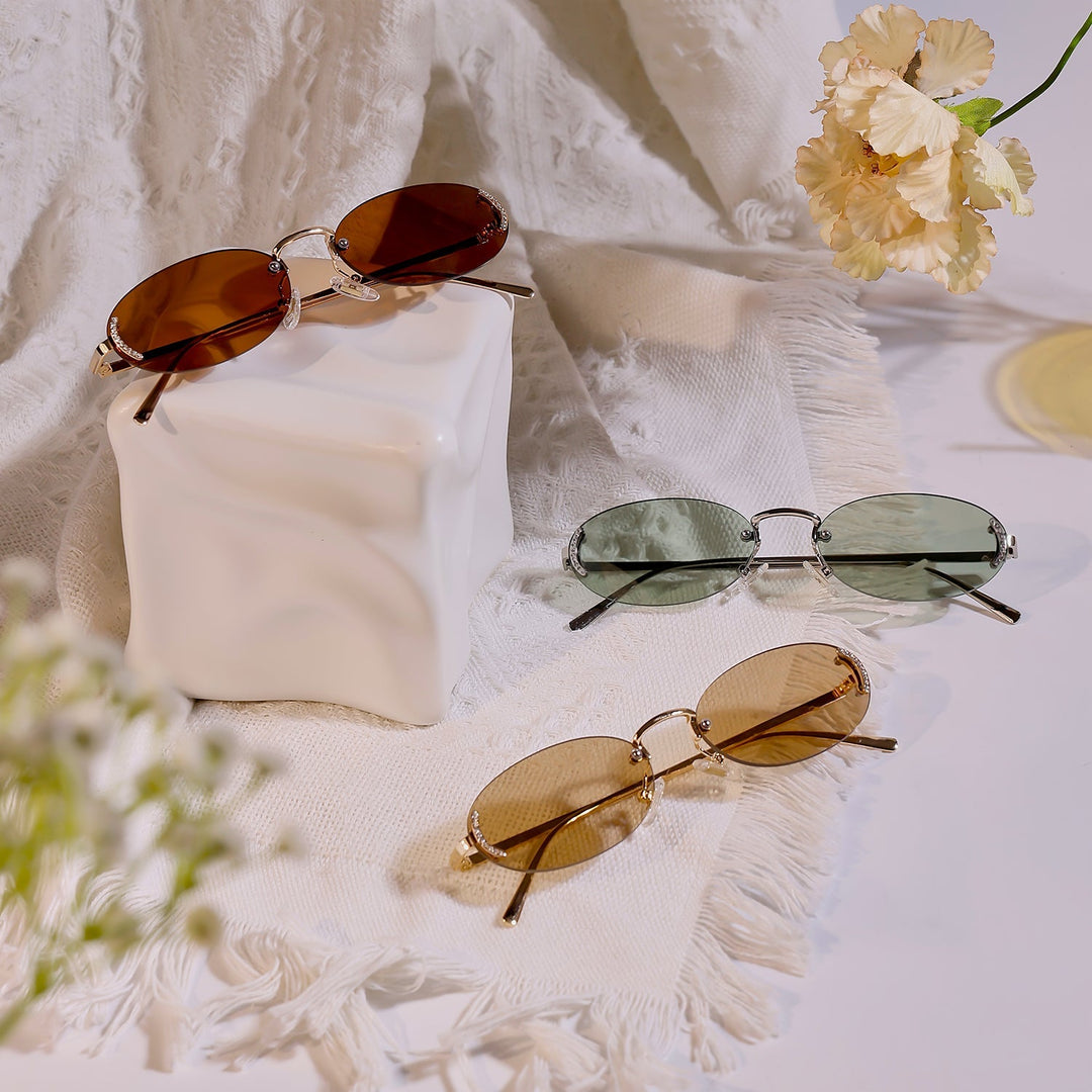 5 Colors - Diamond Lattice Design Sunglasses