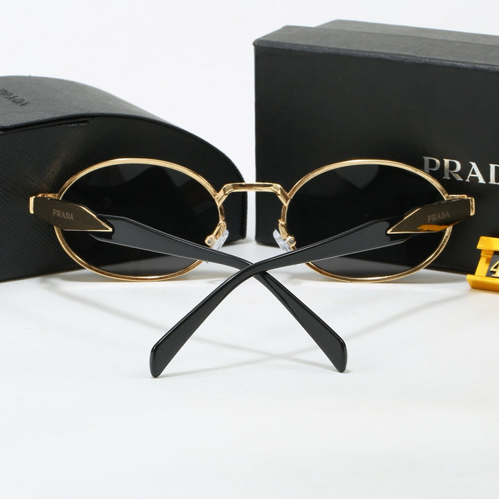 4 Color Oval Design Sunglasses