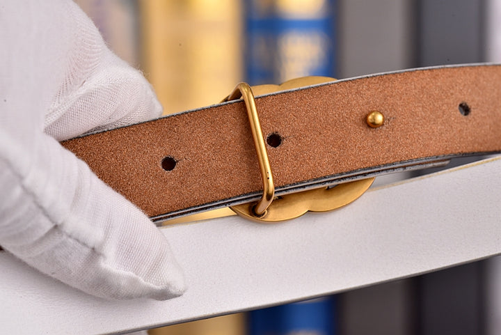 4 Colors GG Hand Brushed Women's Belts