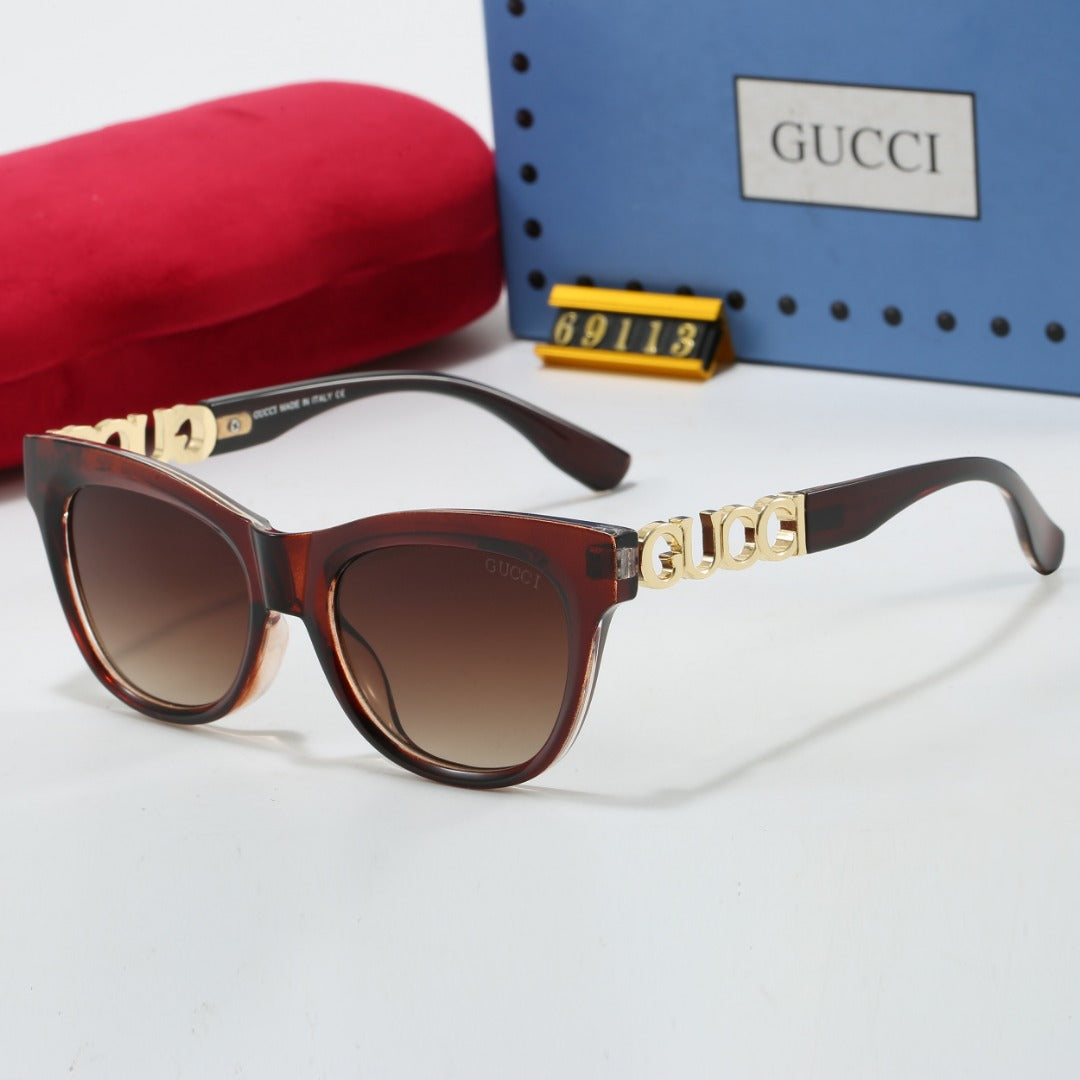 7 Color Fashion Monogram Embellished Sunglasses