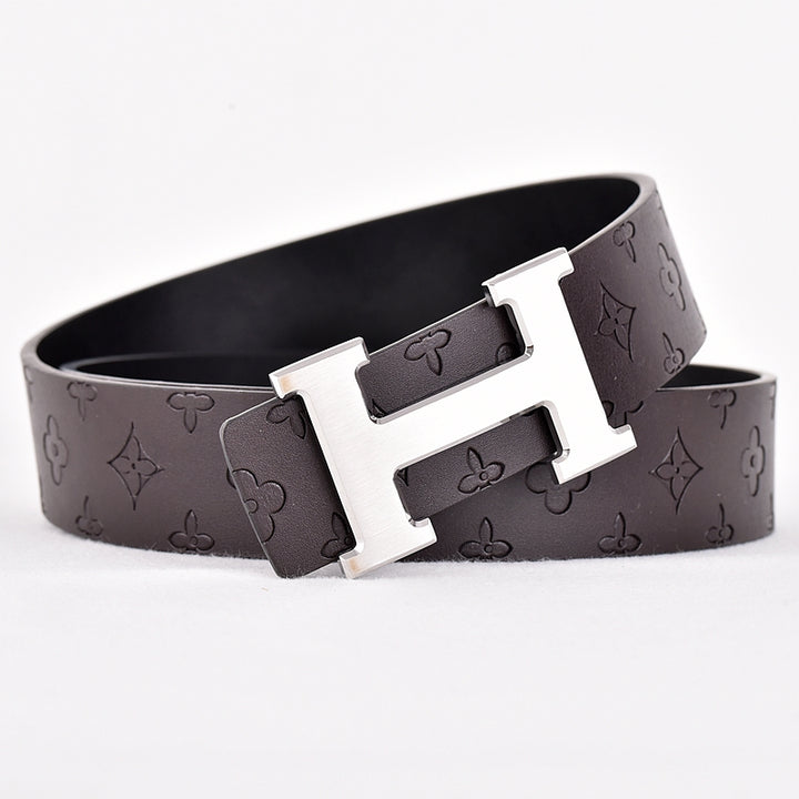 H-buckle belts in 2 colors