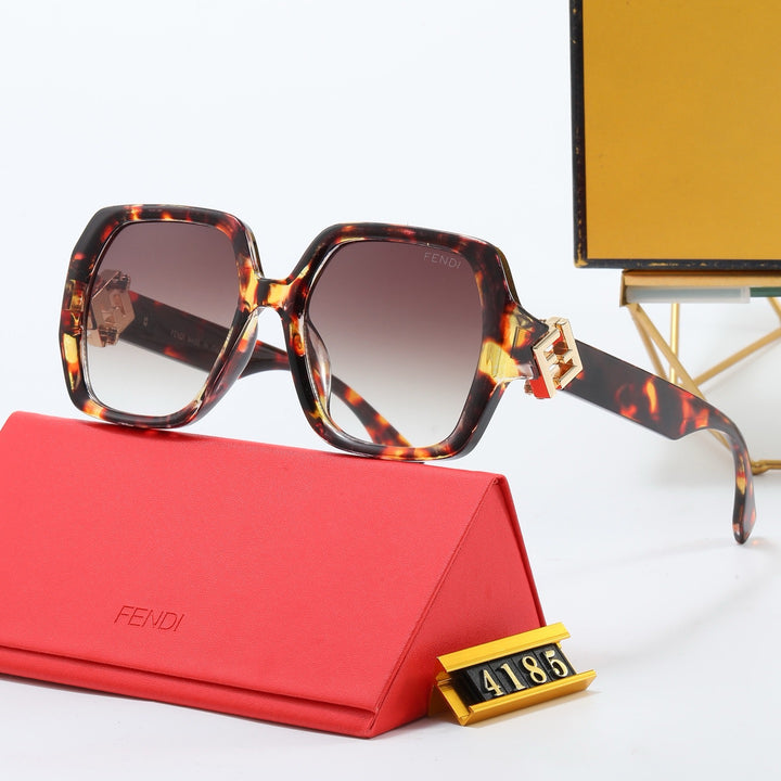4 Color Metal Embellished Square Sunglasses