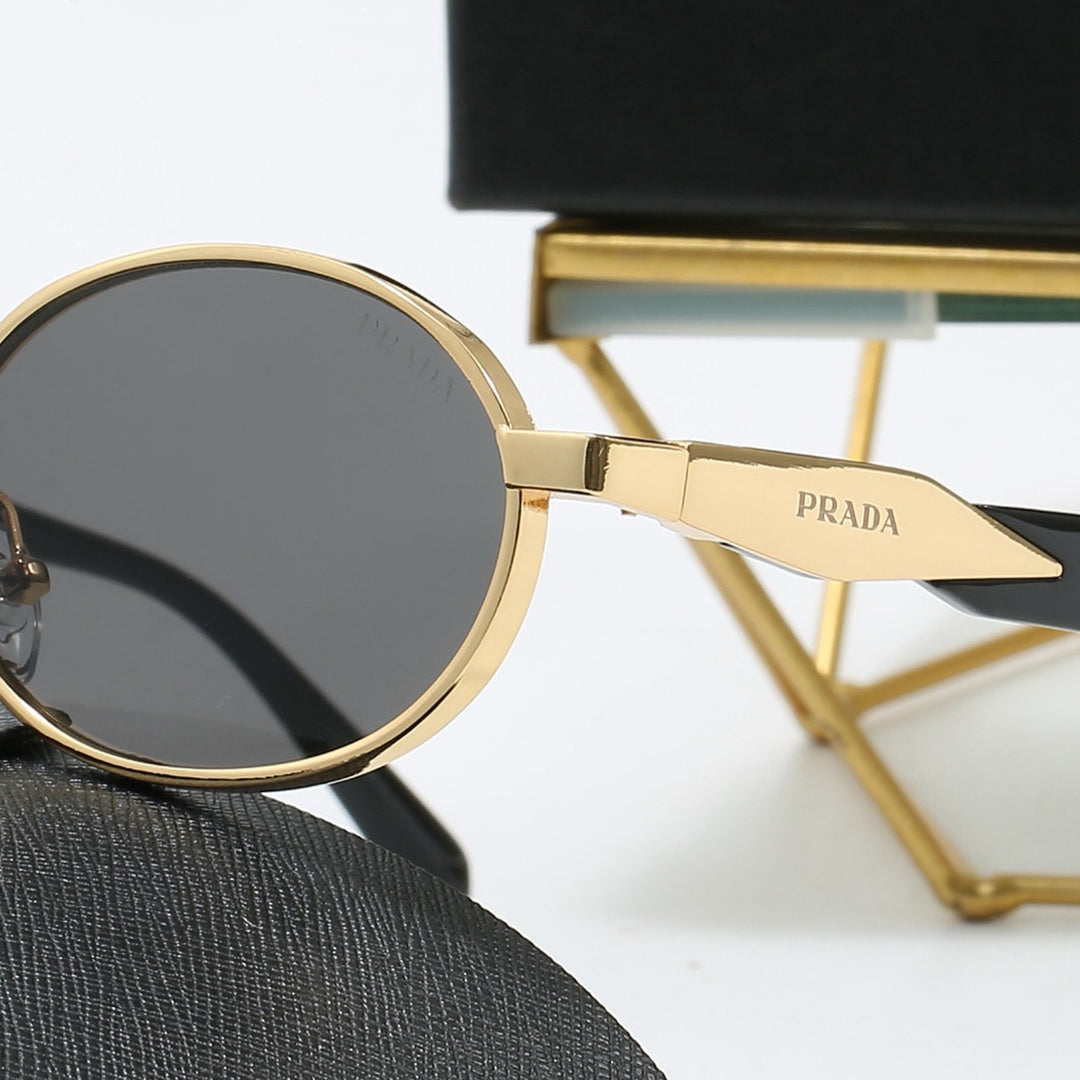 4 Color Oval Design Sunglasses