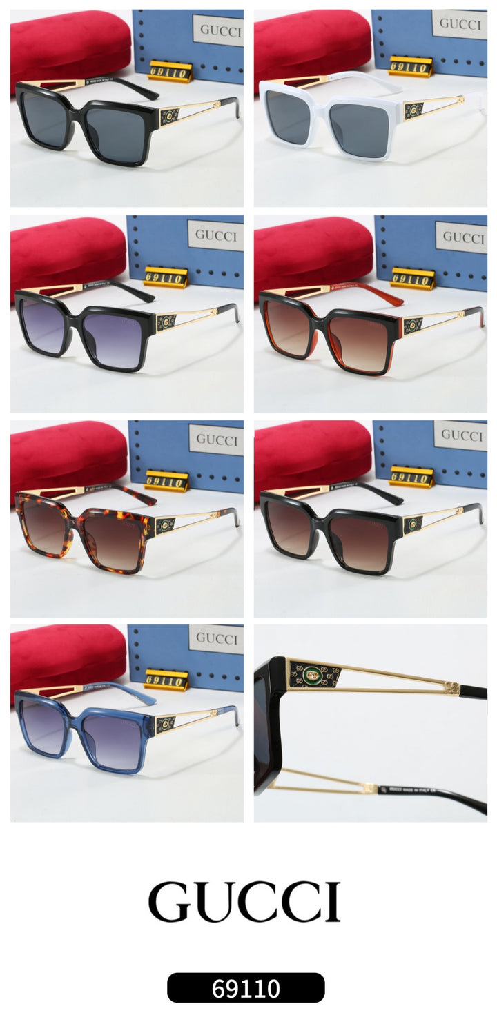 7 Color Metal Cutout Design Sunglasses