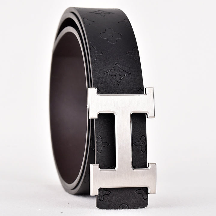 H-buckle belts in 2 colors
